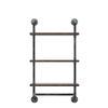 DR.IRON Industrial Pipe Shelving Rustic Bathroom Shelves with Towel Bar, 24" Pipe Shelf Wall Mounted, Farmhouse Bathroom Shelf Storage (3 tier-24) view 4