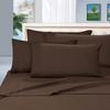 800 Thread Count-4Pcs Bed Sheet Set 100% Cotton Bed Sheets Chocolate Short Queen Sheets Set, Long Staple Cotton Sheets, Fits Mattress Upto 24" Deep Pocket, Bedsheet and Pillowcase, Bedding Set view 1