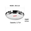 Sumeet Stainless Steel Plates - Set Of 6, Silver view 4