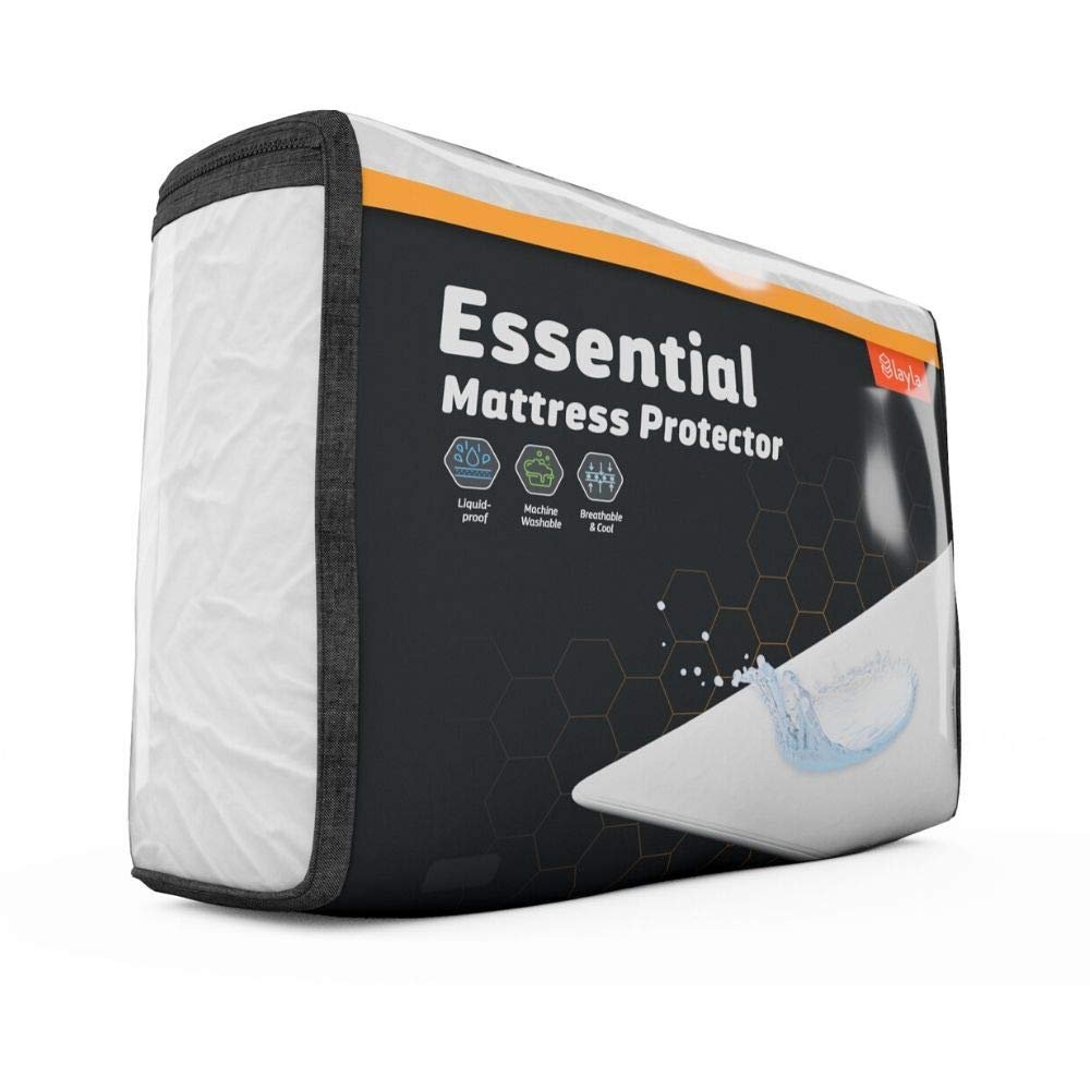 Layla Mattress Protector, Liquid Proof Mattress Pad Barrier | Breathable Waterproof Bed Encasement That Sleeps Cool | 3 Models for a Custom Sleep Experience | Size King - Essential Protector