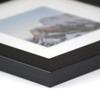 Frame It Easy 5 x 9 Black Natural WoodFrame (Dayton) with Matting view 3