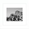 Frame It Easy 7 x 5 White Natural WoodFrame (Dayton) with Matting view 1