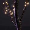Anderson's Freestanding Black Glitter Tree with Clear Mini Lights, Wedding Event Decoration - 4 Feet view 3