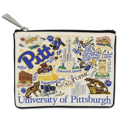 Catstudio University Of Pittsburgh Zipper Pouch Purse | Holds Your Phone, Coins, Makeup, Dog Treats, & Tech Tools