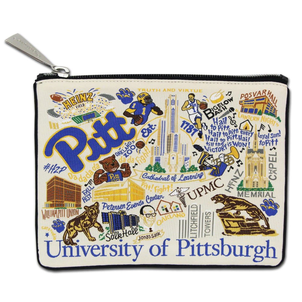 Catstudio University Of Pittsburgh Zipper Pouch Purse | Holds Your Phone, Coins, Makeup, Dog Treats, & Tech Tools