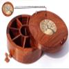 HEYTREND Indian Crafts Rosewood Spice Box/Wooden Dry Fruit Box/Wooden Utility Masala Box/Made of Finest Wood/Quality Assured Spice Box view 2