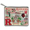 Catstudio Collegiate Zipper Pouch, Rutgers University Travel Toiletry Bag, Ideal Gift for Alumni, Makeup Bag, Dog Treat Pouch, or Travel Purse view 1