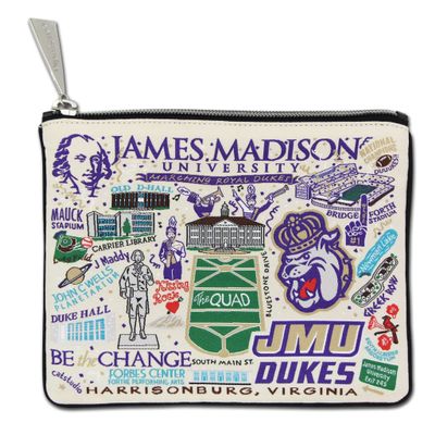 Catstudio James Madison University Collegiate Zipper Pouch Purse | Holds Your Phone, Coins, Makeup, Dog Treats, & Tech Tools