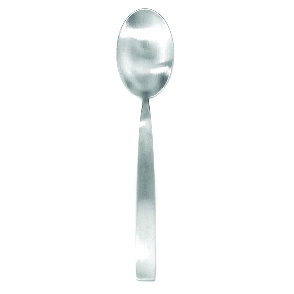 Mepra AZB10401107 Mediterranea Ice Coffee Spoon  [Pack of 24], Brushed Stainless Steel Finish, 13.5 cm, Dishwasher Safe Tableware