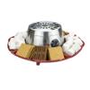 Indoor Electric Stainless Steel Smores Maker with 4 Trays and 4 Roasting Forks view 1