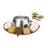 Indoor Electric Stainless Steel Smores Maker with 4 Trays and 4 Roasting Forks view 2