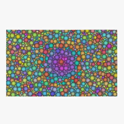CB Smiles Colorful Mandala Rug Childrens Rug Kids Rug Bright Floor Rug Nursery Rugs 3x5 4x6 5x8 8x10 Large Balls Rugs Girls Boys Childrens Rugs (Standard Area Rug, 3' x 5')