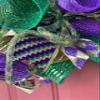 Mardi Gras Wreath view 3