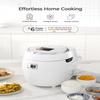 CUCKOO Micom Rice Cooker 10-Cup Uncooked / 20-Cup Cooked with Nonstick Inner Pot, Large Rice Maker with 16 Menu Options, Fuzzy Logic Technology, Auto Clean Mode, LCD Display, White (CR-1020F) view 2