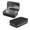 Aybloom Metal Rectangular Empty Hinged Tins - Black Mini Portable Box Containers Small Storage Kit & Home Organizer for Storage Drawing Pin Candies Jewelry Crafts(Black, 40 Pack) view 2