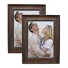 Alkerman 8x10 Picture Frames Rustic Distressed Brown Wood Pattern High Definition Glass for Table Top Display and Wall Mounting Photo FramePack of 2 view 1