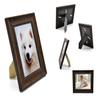 Alkerman 8x10 Picture Frames Rustic Distressed Brown Wood Pattern High Definition Glass for Table Top Display and Wall Mounting Photo FramePack of 2 view 3