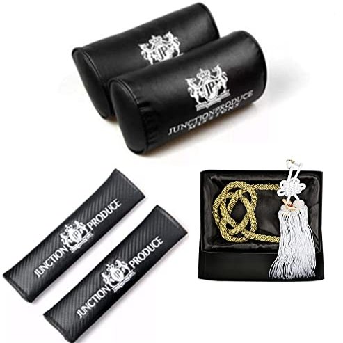 PRODUCE VIP Car Neck Pillow Headrest+Charm Kin Tsuna Rope+Shoulder Pad Y
