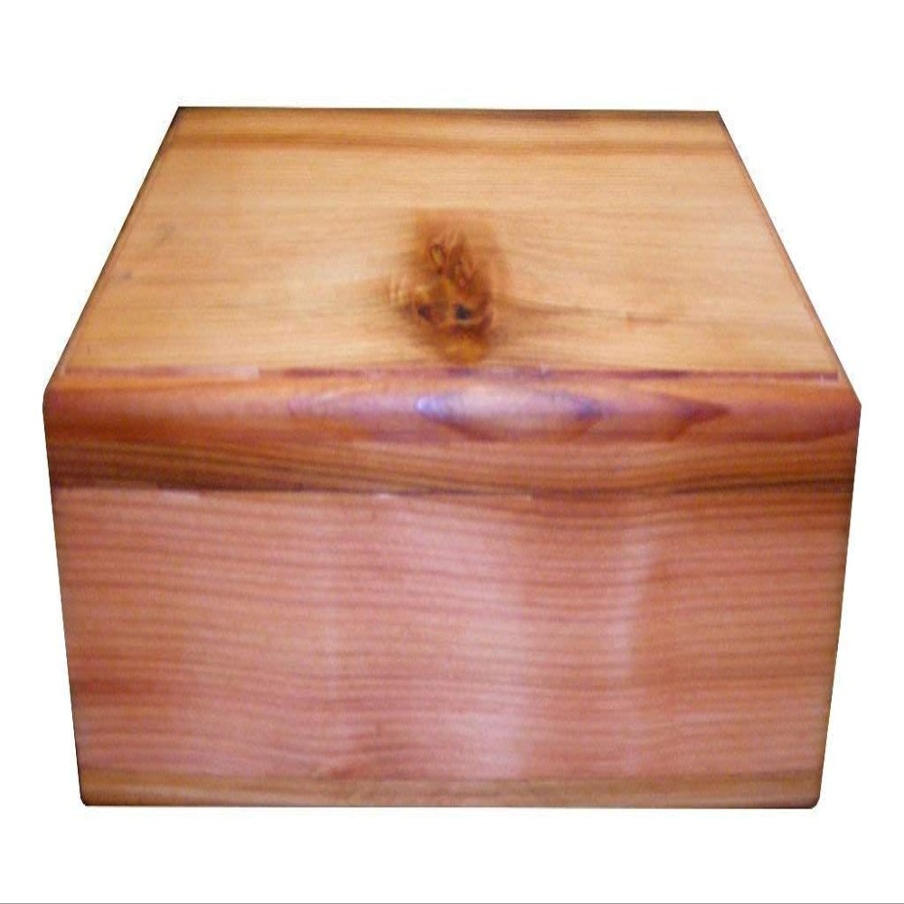 Steve's Gift Shoppe Large Cedar Keepsake Box 14 Inch (Black Velvet Lining, 14 x 8 x 8)