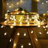 IRIDESCENT Star String Lights, 16ft/5m 50 LED Plug in String Lights Warm White Fairy Lights for Christmas/Wedding/Party Indoor and Outdoor Decoration view 1