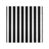 ALAZA Black White Stripes Cloth Napkins - 6pcs/Set 20 x 20 Inch Washable Polyester Dinner Napkins - Great for Weddings, Parties, Holiday Dinner & More view 2