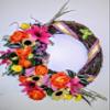 floral summer time wreath view 1