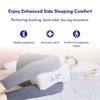 C CUSHION LAB Extra Support Orthopedic Knee Pillow for Side Sleepers - Healthy Alignment Leg Pillow for Sleeping - Hip, Pregnancy, Sciatica, & Back Pain Relief - Memory Foam Contour Wedge - Large Size view 2