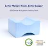 C CUSHION LAB Extra Support Orthopedic Knee Pillow for Side Sleepers - Healthy Alignment Leg Pillow for Sleeping - Hip, Pregnancy, Sciatica, & Back Pain Relief - Memory Foam Contour Wedge - Large Size view 4