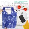 BeeGreen Animal Reusable Shopping Bags Grocery Totes 10 Pack with Zipper Carry Pouch Cute Shopper Bags XLarge Machine Washable Durable Gifts for Animal Lovers Women view 4