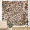 YUEMT Tapestries Wild Brown Animal Leopard Print 59.1x59.1 Inch Living Room Bedroom Dormitory Wall Hanging Tapestry Art Decoration (Set of 2) view 1