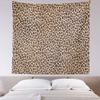YUEMT Tapestries Wild Brown Animal Leopard Print 59.1x59.1 Inch Living Room Bedroom Dormitory Wall Hanging Tapestry Art Decoration (Set of 2) view 2