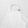 YiZYiF Kids Boys' Girls' Apron and Chef Hat set Soft Adjustable Neck Strap Kicthen Cooking Baking Wear Kit White(Apron+Hat) L(for 8-12 Years) view 4