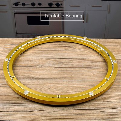 40cm / 16in Diameter Rotating Turntable Lazy Susan Heavy Duty Aluminum Alloy Bearing Turntable Round Dining Swivel Plate, Tabletop Service Smooth Swivel Plate
