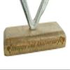 2nd Anniversary Rustic Metal Heart Decoration Free Standing Aluminium & Wooden Decoration (hssanni-2) view 2