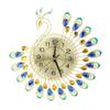 Alinory Wall Clock, Iron Modern Wall Clock Large 3D Peacock Shape Non Ticking Silent Clock for Living Room Decor view 1