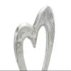 1st Anniversary Rustic Metal Heart Decoration Free Standing Aluminium & Wooden Decoration (hssanni-1) view 3
