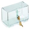 American Made Acrylic Lockable Medicine Box: Refrigerator Lockbox with Key for Safe Medication Storage, 2.75H X 8.25W X 4.5D, Clear view 1