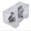 American Made Acrylic Lockable Medicine Box: Refrigerator Lockbox with Key for Safe Medication Storage, 2.75H X 8.25W X 4.5D, Clear view 3