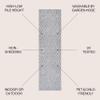 JONATHAN Y Moroccan Diamond Indoor Outdoor Runner Rug 2X8 Light Gray, Balansat for Backyard, Patio, Porch, Easy-Cleaning, High Traffic, Pet-Friendly, Non-Shedding (IBZ100C-28) view 2