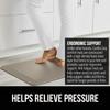 GORILLA GRIP Comfortable Cushioned Kitchen Mats for Floor, Waterproof and Stain Resistant Soft Top, 3/4 Inch Thick Ergonomic Standing Desk Anti Fatigue Mat, Foam Supports Ankles and Feet, 17x24, Taupe view 3