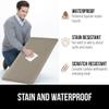 GORILLA GRIP Comfortable Cushioned Kitchen Mats for Floor, Waterproof and Stain Resistant Soft Top, 3/4 Inch Thick Ergonomic Standing Desk Anti Fatigue Mat, Foam Supports Ankles and Feet, 17x24, Taupe view 4