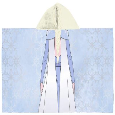 Disney Frozen 2 You Be Elsa Hooded Bath/Pool/Beach Towel - Super Soft & Absorbent Fade Resistant Cotton Towel, Measures 22 inch x 51 inches (Official Disney Product)