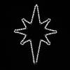 Novelty Lights LED Warm White Star Rope Light Motif Sculpture, 30" Large Star view 1