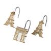 Avanti Linens - Shower Curtain Hooks, 100% Hand Painted Resin Design with Metal Hooks, Elegant Home Decor, Set of 12 (Paris Botanique) view 1