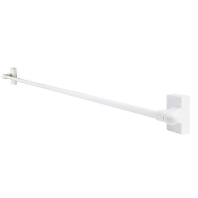 Rod Desyne Adh-01 Self-Adhesive/Wall Mounted Rod, 17-30 inch, White
