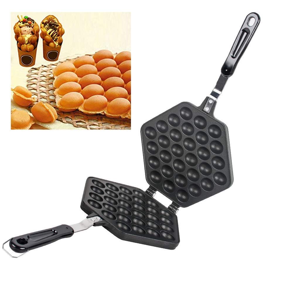 Blawicat Cake Pan Waffle Pan Cake Pan Bread Waffle Maker Aluminum Alloy Non-stick Waffle Cake Baking Mold Plate (Egg)
