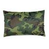 ALLMYHOMEDECOR Throw Pillowcase Protectors Green Black Camo Pattern Decorative Home Sofa Bed Standard Square Pillows Cases Covers Zipper 14x20 16x24 20x30 Inches view 1