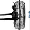 Simple Deluxe 18 Inch 3-Speed High Velocity Heavy Duty Metal Industrial Floor Fans, Black view 3