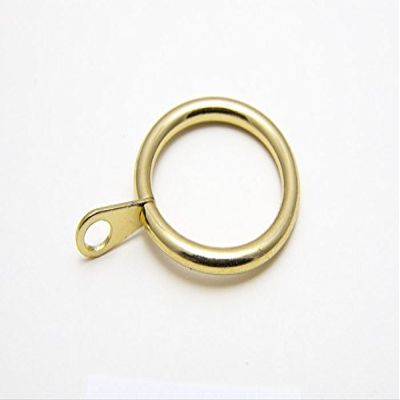 24 x Curtain Rod Ring Fixed Eye Brass Plated Metal EB 25MM ID 32MM OD