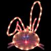 Northlight Lighted Bunny Head Easter Window Decoration - 17" view 2